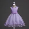 Girl's Dresses Flower Girls Party dresses for New Year Baby Sleeveless Pearl Princess Wedding Dress Children Clothes Vestidos 2-10Y Y2303