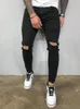 Heren jeans bolun joggingbroek sexy gat broek casual zomer herfst mannelijk gescheurde mager slanke motorrijder voor mannen