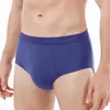 Calzoncillos Calzoncillos para hombres Ropa interior sexy Hombres Algodón Cómodo Sólido Media cintura Bragas Ropa interior masculina Transpirable 3D Bolsa