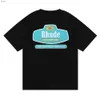 Męskie t-shirty t-shirty Rhude t-shirty dla Rhudes projektanci topy list letnie koszulki odzież koszulka z krótkim rękawem rozmiar us Teesvrql