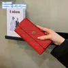 Factory wholesale ladies shoulder bags 4 colors classic embossed plaid long wallet flip solid color leather clutch bag elegant Joker buckle clutch wallets