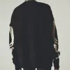 Kvinnors stickor tees skelett tryck cardigan tröja hip hop streetwear gothic punk vintage retro knapp långärmad vneck stickad s 230324