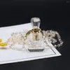 Naszyjniki wiszące 2023 Naturalne kamienie przezroczyste kwarcowe perfumy butelka Krystaliczna łańcuch Naszyjnik dla kobiet Reiki Healing Gems Prezenty biżuterii
