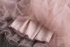 Flickans klänningar Flower Girls For Kids Long Sleeve Spring Autumn Wedding Birthday Princess Dress 3-8 Elegant barn Casual kläder