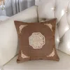 Kudde /dekorativ bomullsbroderi geometrisk kudde kinesisk knut täcke soffa hem år dekorativ stolstol täcker deco
