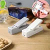 New 2 in 1 Usb Chargable Mini Bag Sealer Heat Sealers with Cutter Knife Rechargeable Portable Sealer for Plastic Bag Food Storage