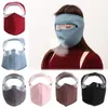 Casques de moto cyclisme masque facial épaissir automne et hiver Protection Plus velours facial résistant au froid