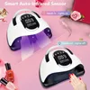 Secadores de uñas 66 LED Potente lámpara LED UV para secar el secador de esmalte de gel con sensor de movimiento Lámpara profesional para salón de manicura 230325