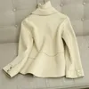 Giacche da donna Cappotto da giacca di lana fatto a mano per donna 80% Office Lady 2023 Primavera Autunno Moda Donna di lana K672