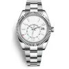 Men's Sky Sky Watch Высококачественная автоматическая модная модная бизнес 2813 Смотрится на нержавеющая сталь 42 -мм светящиеся водонепроницаемые наручные часы Montre de Luxe
