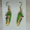 Personalized Cloisonne Enamel Seahorse Charms Earrings Wholesale Sea Animal Jewelry Traditional Handcraft Dangle Eardrop Ear Accessories Women Gift 10 pairs/lot