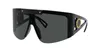 Sonnenbrillen, Luxus-Design-Sonnenbrillen für Damen, modische Sonnenbrille mit Kunststoffschild, UV-Schutz, große Verbindungslinse, rahmenlos, Top-Qualität, mit Paket 4393