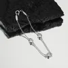 collana pendente in argento placcato oro 18 carati bracciali a catena di diamanti gioielli collane da donna collegamento a catena ciondolo cuore di lusso top qualità festa di nozze regali delle donne nizza