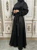 Ubranie etniczne Ramadan satyn Abaya Turcja islam Pakistan muzułmański hidżab skromny długi sukienka Abayas dla kobiet szatę longoe femme muulmane vestido 230324