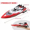 ElectricRC Boats Remote Controlled Speedboat Electric Boat High Speed Radio Racing Ship Rechargeable Steerable outdoor water Toy 230325