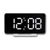 New Mirror Table Clock Multifunctional Digital Alarm Snooze Display Time Night Led Light Desk Desktop Home Decor Gifts for Children