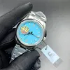 클래식 레이디스 시계 Oyster Perpetual 자동 기계 31mm 36mm 41mm 접이식 버클 2813 움직임 발광 사파이어 커플 럭셔리 남성 시계 Montre Watchs