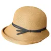 Breite Krempe Hüte Hepburn Stil Strohhüte für Frauen Altersreduzierung Lockige Kante Sonnenhut Weibliche Sommer Beh Eimer Hut Japan Urlaub Party Basin Cap P230311