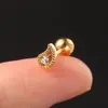 Näsringar Studs Tragus Piercing Hoop Earring for Women Heart Daith Helix Lobe Zircon Brosket Pierced Conch Ear Clip Jewelry 230325