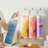 Hanging Garbage Bag Dispenser Organization Sets Storage Bag Kitchen Wall Trash Bag Dispenser Wall-mounted Grocery Bag Holder Nylon Accessory Organizer