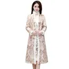 Damesjassen Chinese stijl herfst winter qipao jas fleece verdikking temperament high-end dames retro elegante cheongsam lang