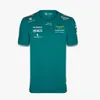 Camisetas masculinas masculinas Aston Martin Os pilotos oficiais de corrida Fernando Alonso 14 e dirigem 18 rapidamente da Espanha L2402