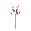 Decorative Flowers Artificial Red Berries Indoor Decoration Small Tomato Branches Porch Pography Props Plants