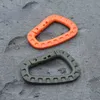 Utomhus Carabiners D-Shape Ultra Light Mountaineering Bag Keychain Outdoor Tactical Gear Vandring Camping Klättringstillbehör