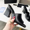 pantofole con tacco appartamenti firmati sandali tacco pantofola da camera sexy diapositive di lusso da donna Piattaforme in pelle per scarpe