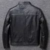 メンズレザーフェイククーロと高秋の品質コート100服リアルコートカウハイドサイズ本物のジャケットメン230324