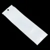 Vit 100 st/ parti 6x22cm Clear Self Sealble dragkedja för ögonbrynspenna penna öronlagring Plastpåse dragkedja påse Paket påse hål