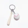 Mini Baseball Softball Bomboniere Portachiavi con mazza di legno per tema sportivo Squadra Souvenir Atleti Premi RRA