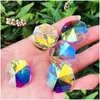 Energy Storage Battery Chandelier Crystal 26Mm Ab Beads 12Pcs K9 Glass Lamp Prism Diy Octagon Bead Pendant Loose For Windows Cars Ho Dhzeo