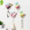 100pcs/lot Ins Wall Decor Hook With Storage Box Fruit Key Wire Jewelry Hanger Hook Bathroom Towel Holder Mask Accesories Organizer Hook