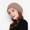 Bufandas Sparsil Mujer Invierno Visón Cachemira Anillo Bufanda Cálido Un lazo Pañuelo Tejido Lana Snood Diadema Mujer Cuello Calentador Falso CollarScarv