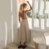 Casual Dresses Ardm Sexy Spaghetti Strap Summer 2023 Slip Black Backless Maxi Vintage Elegant Woman Party Princess 230403