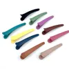 Candy Colors Duckbill Clip Ribbon Professional Hairdressing Salon Hairpins Plastic DIY Hair Care Hair Clamps Styling Tools 2009