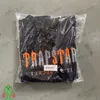 T230325 Men'in T-Shirts Erkek Tişörtleri Erkek Kadınlar TRAPSTAR T-SHIRTS Yaz Kıyafet Turuncu Gri Havlu Nakış Kısa Kollu Çift Üst Tee Set