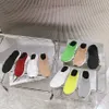 SPEED SPEED SOCK SLIPPERS SLIDES Black White Red Green Beige Green Yellow Nasual Shoes Sepeds Slipper Trainers Mens Women Knit One Trainer S S7co#