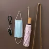 Multifunctional Magnetic Holder Hook Behind-door Key Bag Towel Hanger Hook Kitchen Hardware Organizer Hook Mask Hanger Shelf