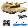 ElectricRC Car RC Tank Remote Control Rechargeable 120 9CH 40CM Camouflage 27Mhz Infrared Electric Toys For Boys Birthday Gifts 230325