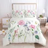Bedding sets Bedding Set Duvet Cover Pillowcases ComforterQuiltBlanket Cover Luxury 3D HD Quality Printed Reactive Queen Single Leaf 230324