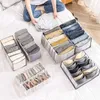 Storage Boxes Bins 7 Grids/9Grids Jeans T-shirts Storage Box Trousers Clothes Storage Artifact Closet Wardrobe Drawer Shirts Jeans Pants Organizer P230324