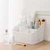 Organizzazione per la conservazione del bagno MeyJig Scatola cosmetica in plastica Scrivania Custodia per trucco con telecomando Porta rossetto Organizzatore per ufficio