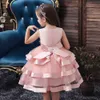 Girl's Dresses Baby Girls Flower Kids for Lace Cake Tutu Party Princess Girl 2 4 6 7 8 10 Yrs Birthday Event Prom Y2303