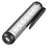 Mini Led Pocket Flashlight XPE COB LAMP kralen Ultra heldere fakkel met clipmagneet Werklicht Waterdichte USB Oplaadbare zaklamp