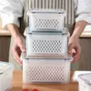 Boîtes de rangement Poubelles Boîte de rangement pour réfrigérateur Organisateur de réfrigérateur Boîtes de fruits et légumes frais Panier de vidange Conteneurs de stockage Garde-manger Organisateur de cuisine P230324