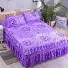 Bedkjol Three-Piece kostym Bedkjol Autumn Winter Simmons Big Bed Bedbling 1 Bed Sheet 2 Pillow Case Bed Bread Home Princess E11633 230324