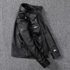 メンズレザーフェイク100本物のジャケット春秋のオートバイメンファッションカウハイドプラスサイズ5xl s lq136 230324