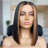 Part Wig 13x4/6 Brazilian Human Hair Lace Heighlight Blonde Bob Straight Wigs For Black Women With Baby